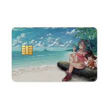 Load image into Gallery viewer, Bulma and Goku Dragon Ball Credit Card Skins (4-in-1 Pack)
