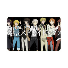 Load image into Gallery viewer, Bungou Stray Dogs Osamu Dazai, Atsushi Nakajima, Ranpo Edogawa, Akiko Yosano, Doppo Kunikida Credit Card Skins (4-in-1 Pack)