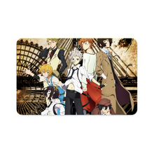 Load image into Gallery viewer, Bungou Stray Dogs Osamu Dazai, Atsushi Nakajima, Ranpo Edogawa, Akiko Yosano, Doppo Kunikida Credit Card Skins (4-in-1 Pack)