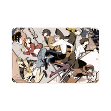 Load image into Gallery viewer, Bungou Stray Dogs Osamu Dazai, Atsushi Nakajima, Ranpo Edogawa, Akiko Yosano, Doppo Kunikida Credit Card Skins (4-in-1 Pack)