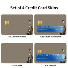 Load image into Gallery viewer, Bungou Stray Dogs Osamu Dazai Credit Card Skins (4-in-1 Pack)