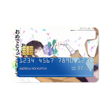 Load image into Gallery viewer, Bungou Stray Dogs Osamu Dazai Credit Card Skins (4-in-1 Pack)