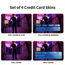 Load image into Gallery viewer, Celty in Moonlight Credit Card Skins (4-in-1 Pack)