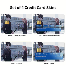 Load image into Gallery viewer, Chainsaw Man Credit Card Skins (4-in-1 Pack)
