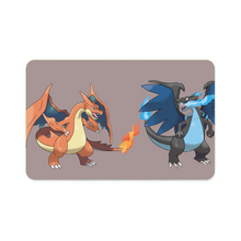 Load image into Gallery viewer, Charizard and Mega Charizard Credit Card Skins (4-in-1 Pack)