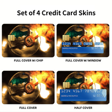 Load image into Gallery viewer, Charizard In Pokeball Credit Card Skins (4-in-1 Pack)