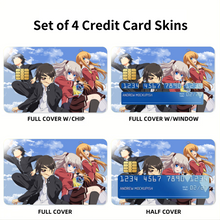 Load image into Gallery viewer, Charlotte (Anime) Main Members Credit Card Skins (4-in-1 Pack)