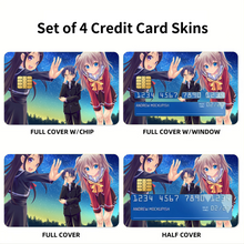 Load image into Gallery viewer, Charlotte Nao Tomori, Ayumi Otosaka, Joujirou Takajou Credit Card Skins (4-in-1 Pack)