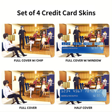 Load image into Gallery viewer, Charlotte Nao Tomori, Ayumi Otosaka, Joujirou Takajou, Yusa Kurobane Credit Card Skins (4-in-1 Pack)