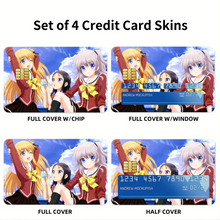 Load image into Gallery viewer, Charlotte Nao Tomori, Ayumi Otosaka, Yusa Kurobane Credit Card Skins (4-in-1 Pack)