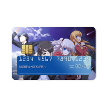 Load image into Gallery viewer, Charlotte Nao Tomori, Joujirou Takajou, Yusa Kurobane Credit Card Skins (4-in-1 Pack)