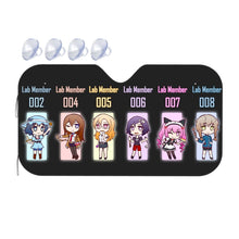Load image into Gallery viewer, Chibi Lab Members Car Sunshade