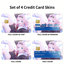 Load image into Gallery viewer, Chika Fujiwara Credit Card Skins (4-in-1 Pack)