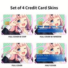 Load image into Gallery viewer, Chika Fujiwara Credit Card Skins (4-in-1 Pack)