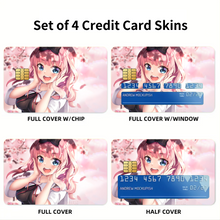 Load image into Gallery viewer, Chika Fujiwara Credit Card Skins (4-in-1 Pack)