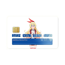 Load image into Gallery viewer, Chitoge Kirisaki Credit Card Skins (4-in-1 Pack)