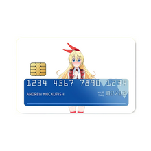 Load image into Gallery viewer, Chitoge Kirisaki Credit Card Skins (4-in-1 Pack)