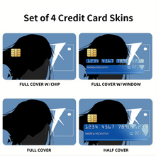 Load image into Gallery viewer, Chiyuki Silhouette Credit Card Skins (4-in-1 Pack)