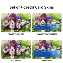 Load image into Gallery viewer, Clannad Nagisa Furukawa, Kyou Fujibayashi, Fuuko Ibuki Credit Card Skins (4-in-1 Pack)
