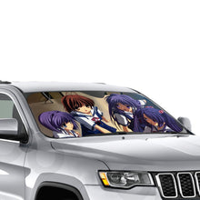 Load image into Gallery viewer, Clannad Nagisa Furukawa, Kyou Fujibayashi, Kotomi Ichinose, Ryou Fujibayashi Car Sunshade