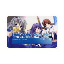 Load image into Gallery viewer, Clannad Nagisa Furukawa, Tomoyo Sakagami, Kyou Fujibayashi Credit Card Skins (4-in-1 Pack)