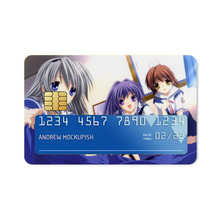 Load image into Gallery viewer, Clannad Nagisa Furukawa, Tomoyo Sakagami, Kyou Fujibayashi Credit Card Skins (4-in-1 Pack)