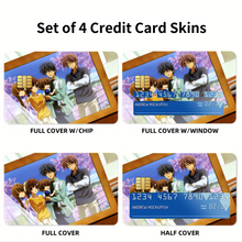 Load image into Gallery viewer, Clannad Tomoya Okazaki, Nagisa Furukawa, Akio Furukawa, Sanae Furukawa Credit Card Skins (4-in-1 Pack)