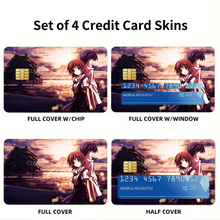 Load image into Gallery viewer, Clannad Tomoya Okazaki, Nagisa Furukawa Credit Card Skins (4-in-1 Pack)