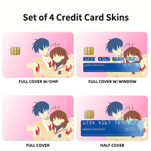 Load image into Gallery viewer, Clannad Tomoya Okazaki, Nagisa Furukawa Credit Card Skins (4-in-1 Pack)