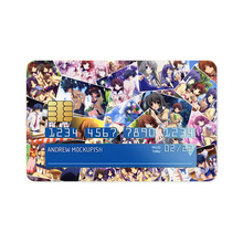 Load image into Gallery viewer, Clannad Tomoya Okazaki, Nagisa Furukawa, Tomoyo Sakagami, Kyou Fujibayashi, Fuuko Ibuki Credit Card Skins (4-in-1 Pack)