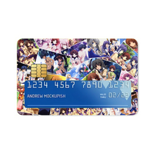 Load image into Gallery viewer, Clannad Tomoya Okazaki, Nagisa Furukawa, Tomoyo Sakagami, Kyou Fujibayashi, Fuuko Ibuki Credit Card Skins (4-in-1 Pack)