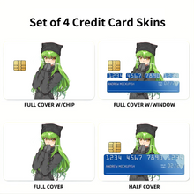 Load image into Gallery viewer, Code Geass - C.C. Credit Card Skins (4-in-1 Pack)