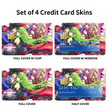 Load image into Gallery viewer, Code Geass Lelouch Lamperouge, Euphemia Li Britannia, Cornelia Li Britannia Credit Card Skins (4-in-1 Pack)