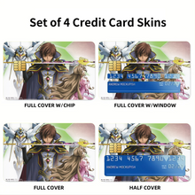Load image into Gallery viewer, Code Geass Suzaku Kururugi, Nunnally Lamperouge Credit Card Skins (4-in-1 Pack)
