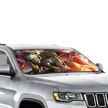 Load image into Gallery viewer, Colossal and armored titan and Annie Leonhart Car Sunshade