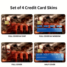Load image into Gallery viewer, Colossal titan Credit Card Skins (4-in-1 Pack)