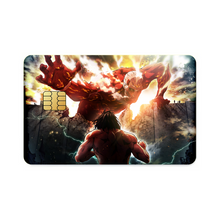 Load image into Gallery viewer, Colossal titan vs Eren Titan Credit Card Skins (4-in-1 Pack)