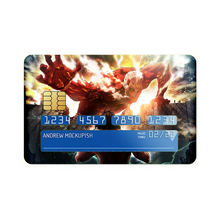 Load image into Gallery viewer, Colossal titan vs Eren Titan Credit Card Skins (4-in-1 Pack)