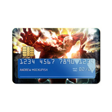 Load image into Gallery viewer, Colossal titan vs Eren Titan Credit Card Skins (4-in-1 Pack)