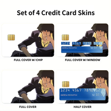 Load image into Gallery viewer, Cowboy Bebop Spike Spiegel Credit Card Skins (4-in-1 Pack)