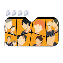 Load image into Gallery viewer, Daichi Sawamura Kei Tsukishima Shōyō Hinata Tadashi Yamaguchi and Yū Nishinoya  Car Sunshade