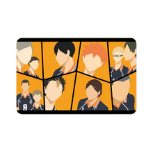 Load image into Gallery viewer, Daichi Sawamura Kei Tsukishima Shōyō Hinata Tadashi Yamaguchi and Yū Nishinoya Credit Card Skins (4-in-1 Pack)