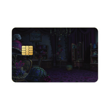 Load image into Gallery viewer, Dark Purple Room with Hats Credit Card Skins (4-in-1 Pack)