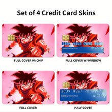 Load image into Gallery viewer, DBZ Credit Card Skins (4-in-1 Pack)