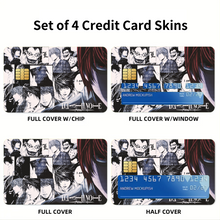 Load image into Gallery viewer, Death Note Light Yagami Credit Card Skins (4-in-1 Pack)