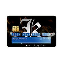 Load image into Gallery viewer, Death Note Light Yagami Credit Card Skins (4-in-1 Pack)