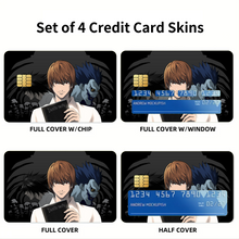 Load image into Gallery viewer, Death Note Light Yagami, Ryuk Credit Card Skins (4-in-1 Pack)