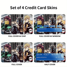 Load image into Gallery viewer, Demon Slayer: Kimetsu no Yaiba Credit Card Skins (4-in-1 Pack)