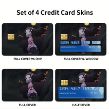 Load image into Gallery viewer, Demon Slayer: Kimetsu no Yaiba Credit Card Skins (4-in-1 Pack)