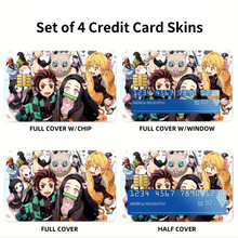Load image into Gallery viewer, Demon Slayer: Kimetsu no Yaiba Credit Card Skins (4-in-1 Pack)
